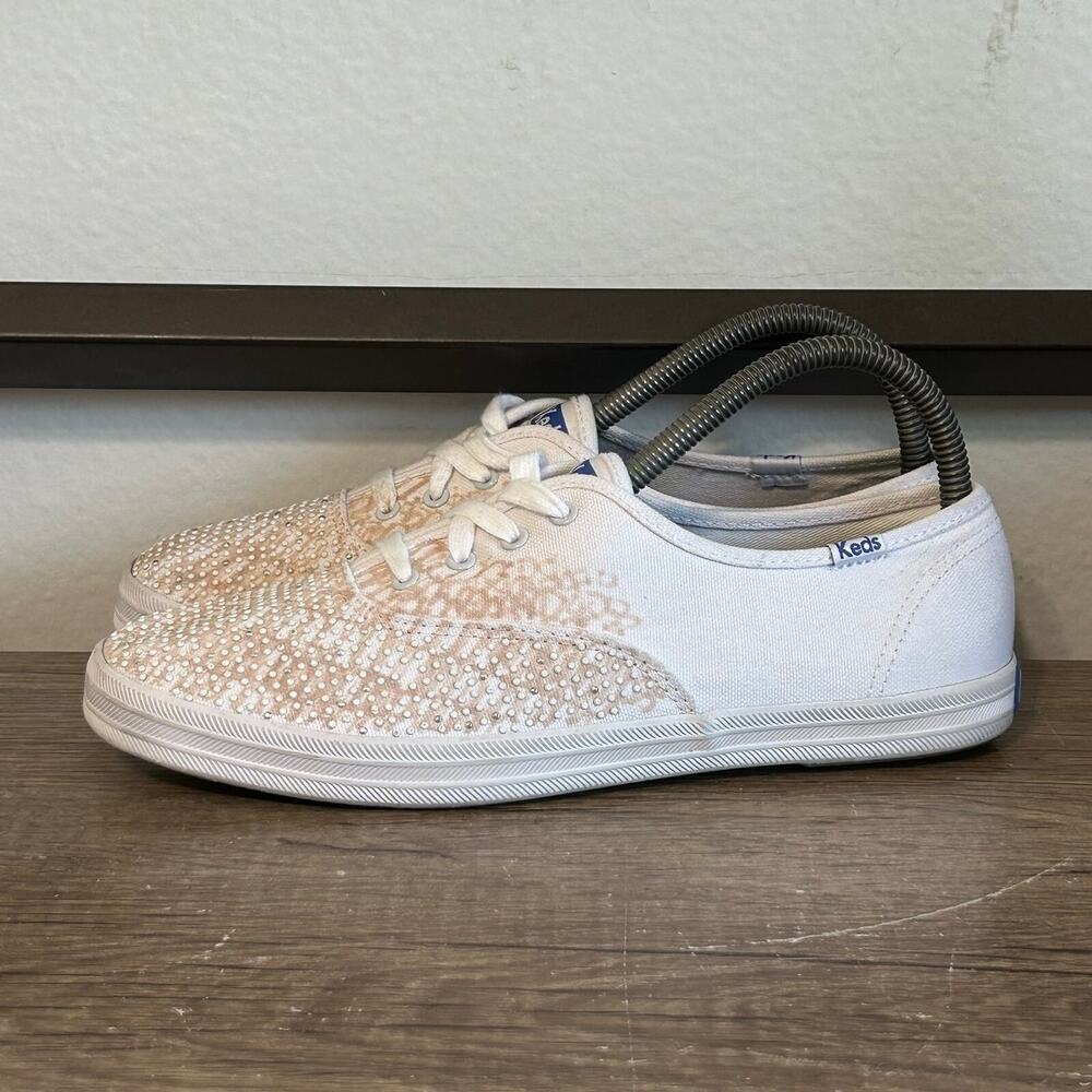 Keds Champion Canvas Women’s Casual Comfort Shoes Sneakers Size 7.5 White
